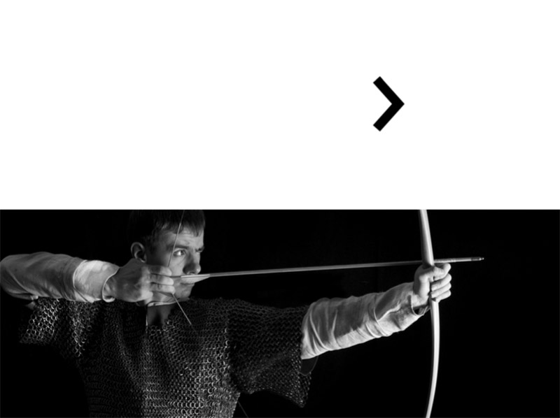 Стрілець з лука в кольчузі - візуальний елемент для брендингу спортивних заходів Гран-Прі Київська Русь