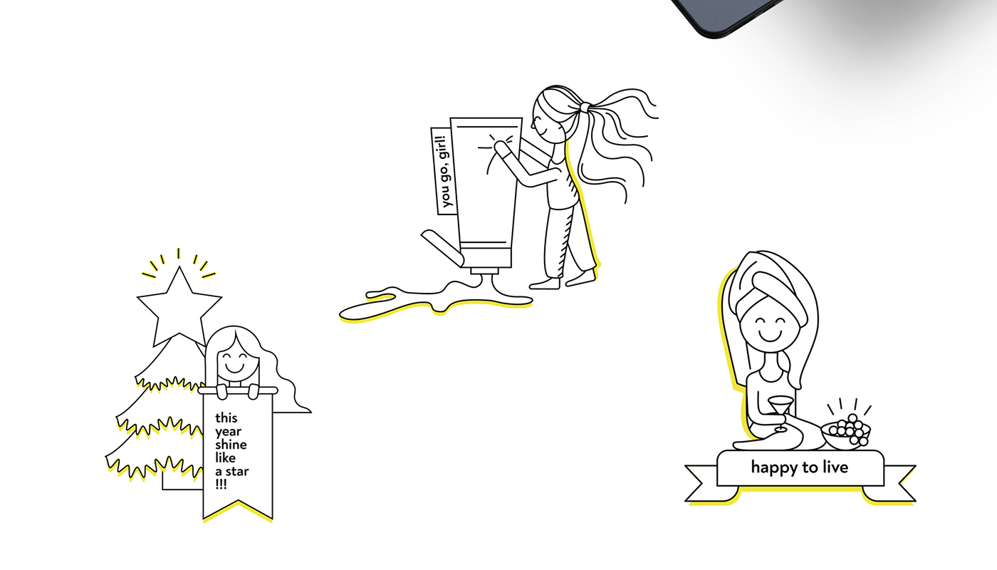 Динамічний стікер із акцентом на творчому підході до створення брендованих наліпок для косметичних продуктів
