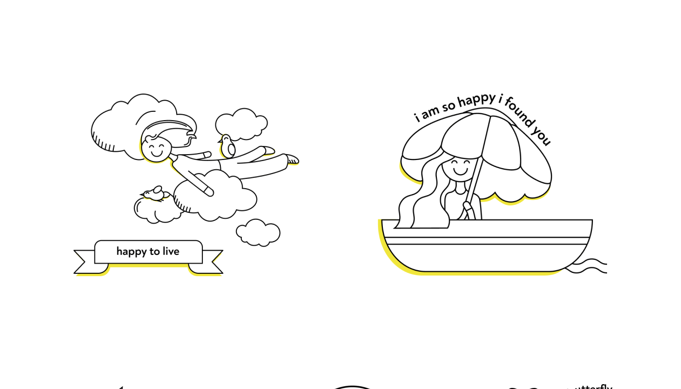 Унікальний стікер із ілюстрацією дівчини, що тримає великий помадний аплікатор, створюючи слоган "Beauty" для маркетингу косметичних продуктів у Києві